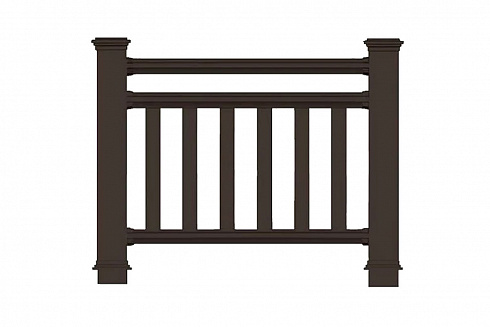 Ограждение ДПК Holzhof Woodstyle секция 1 м.п.